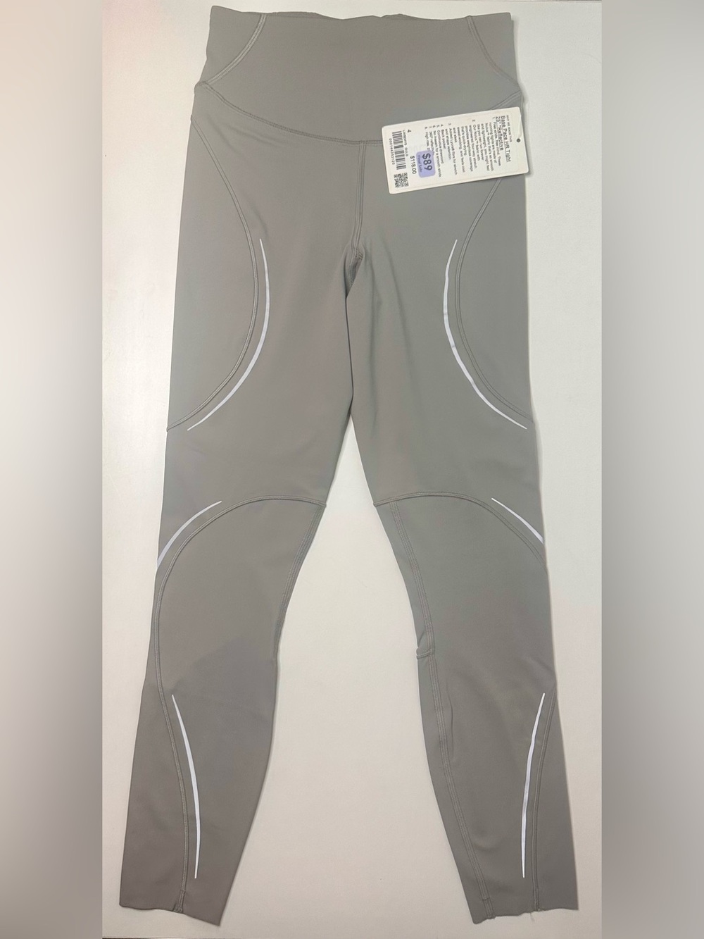 NWT Lululemon Athletica Base Pace HR Tight 25” Reflective Gray Size 4 - Picture 4 of 9